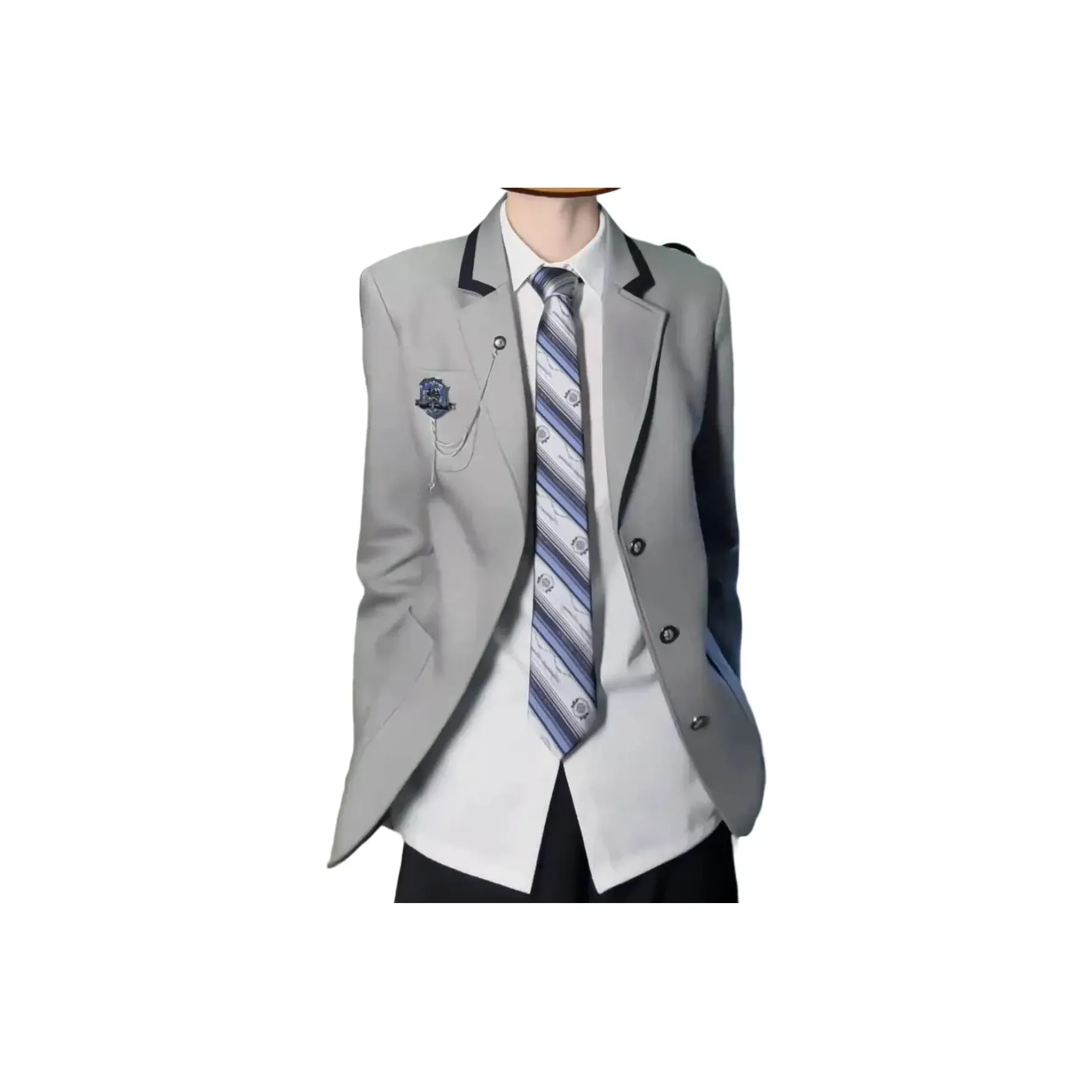 TSMLXLT Серый Унисекс Деловые костюмы