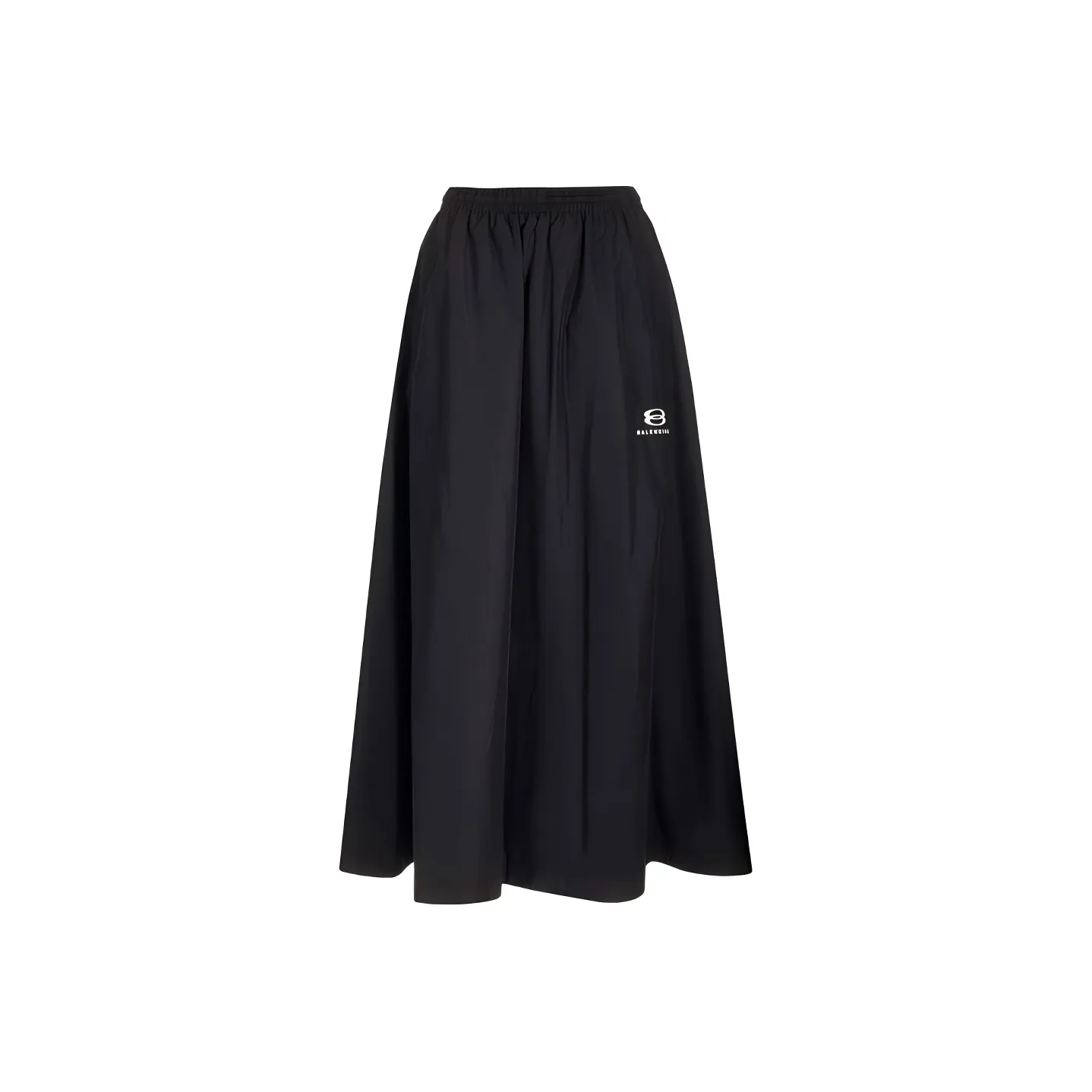 Balenciaga Logo Detailed Elastic Waist Flared Skirt