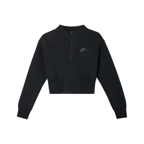NIKE Sportswear Tech Fleece Черный Женские Свитшоты