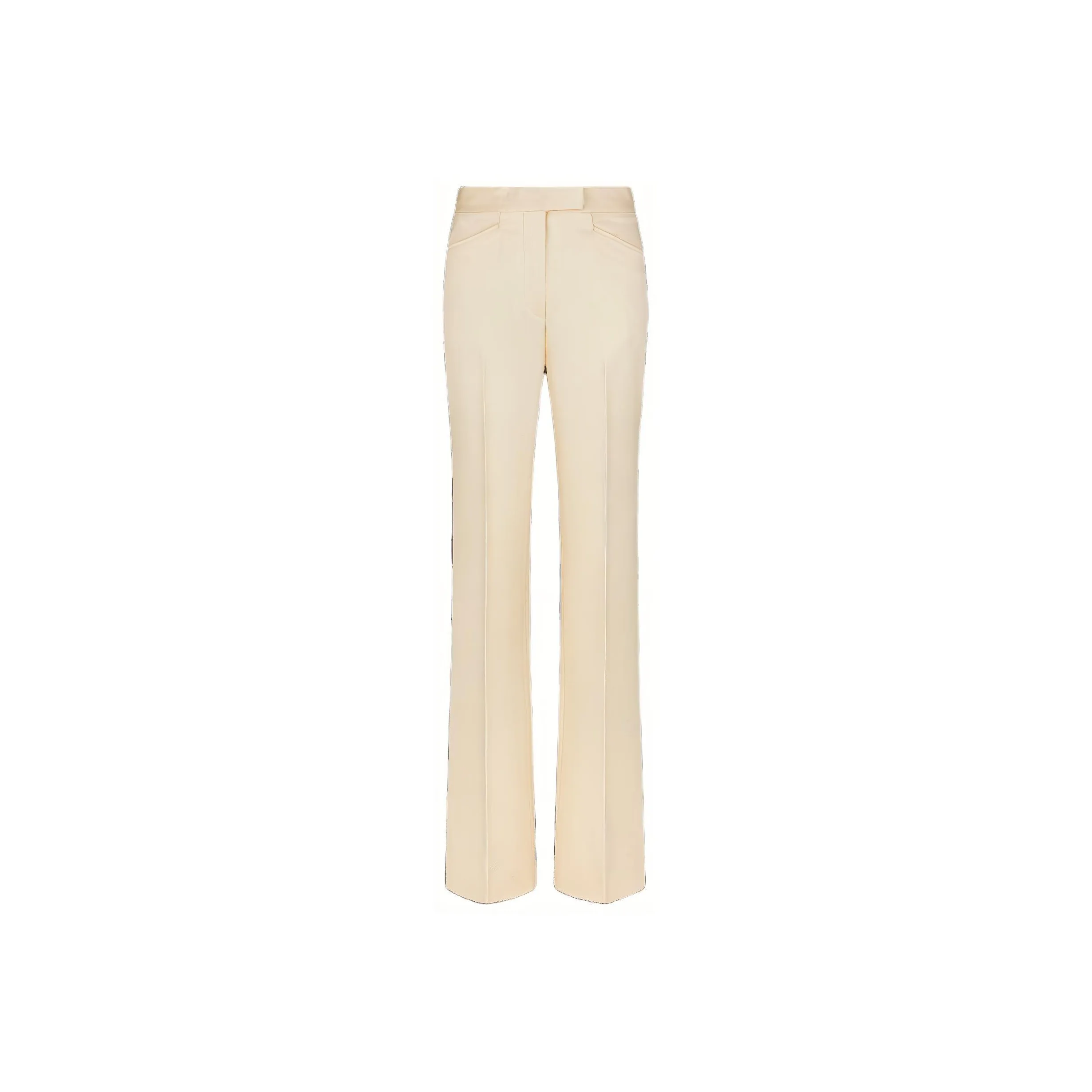 TOM FORD Lustrous Barathea Tailored Tuxedo Wide Leg Pants