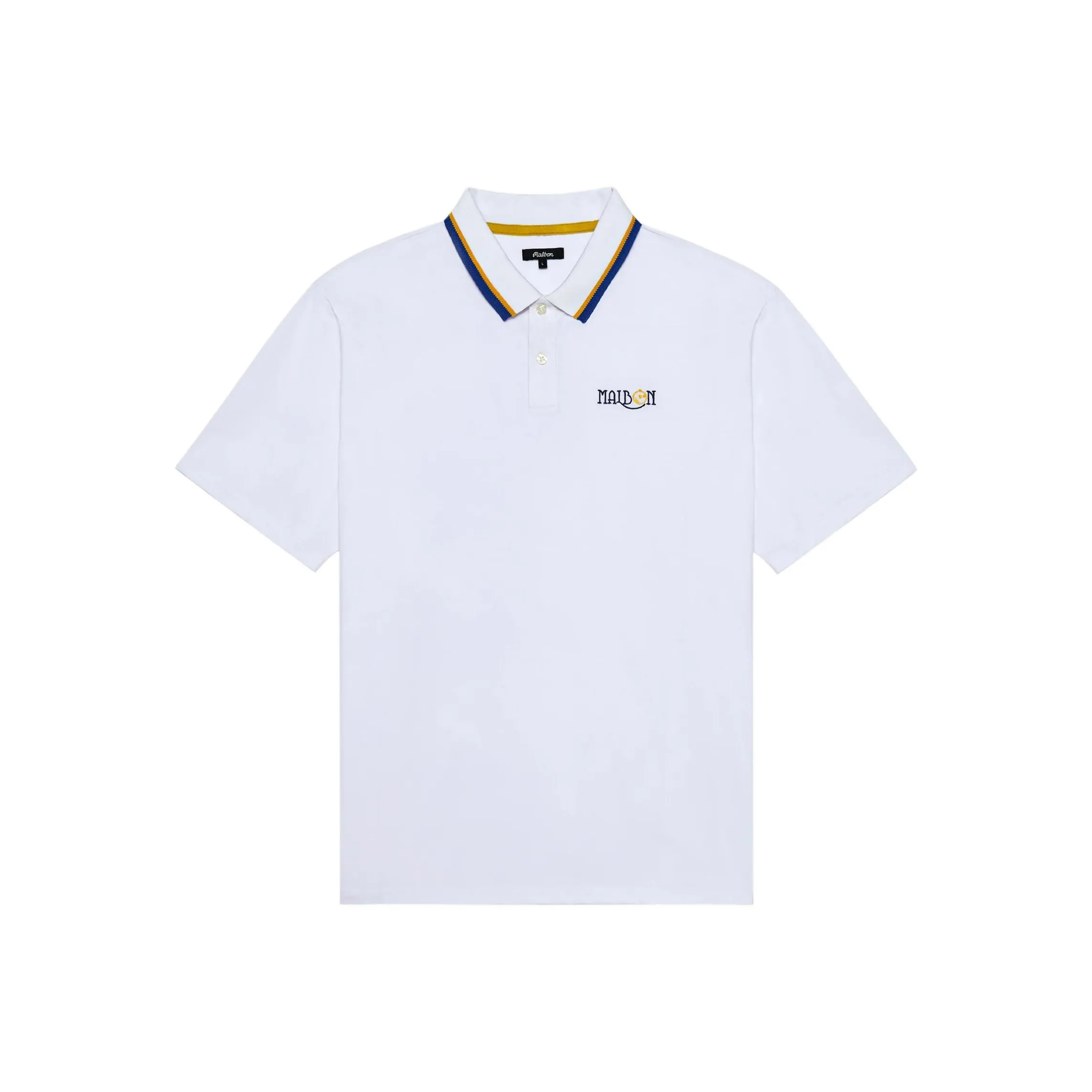 Malbon Golf Polo Shirt Men's White