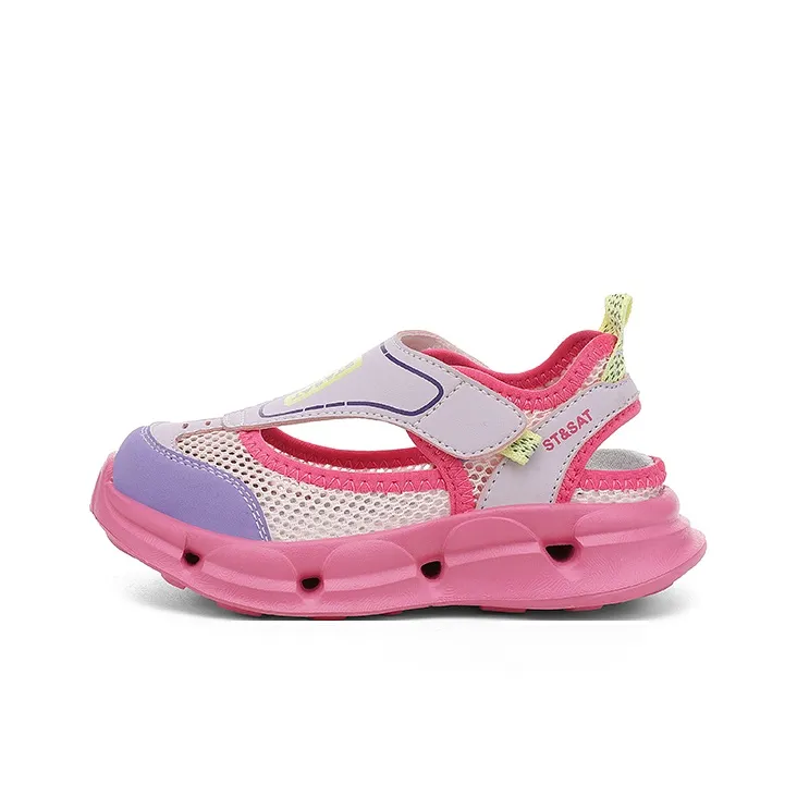 ST SAT Износостойкие Дышащие Легкие Амортизирующие Низкие Топы Детские Сандалии для Малышей