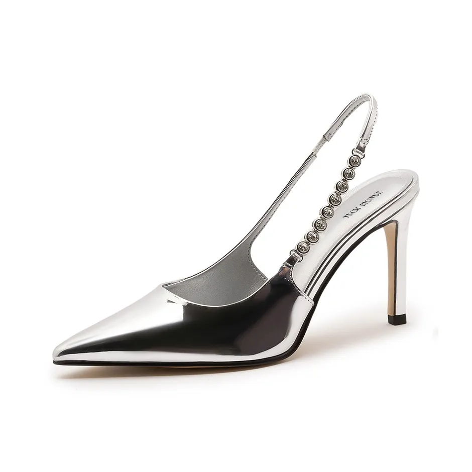 TNCM BICWUE Узкий каблук Высокие каблуки Женские Серебряные