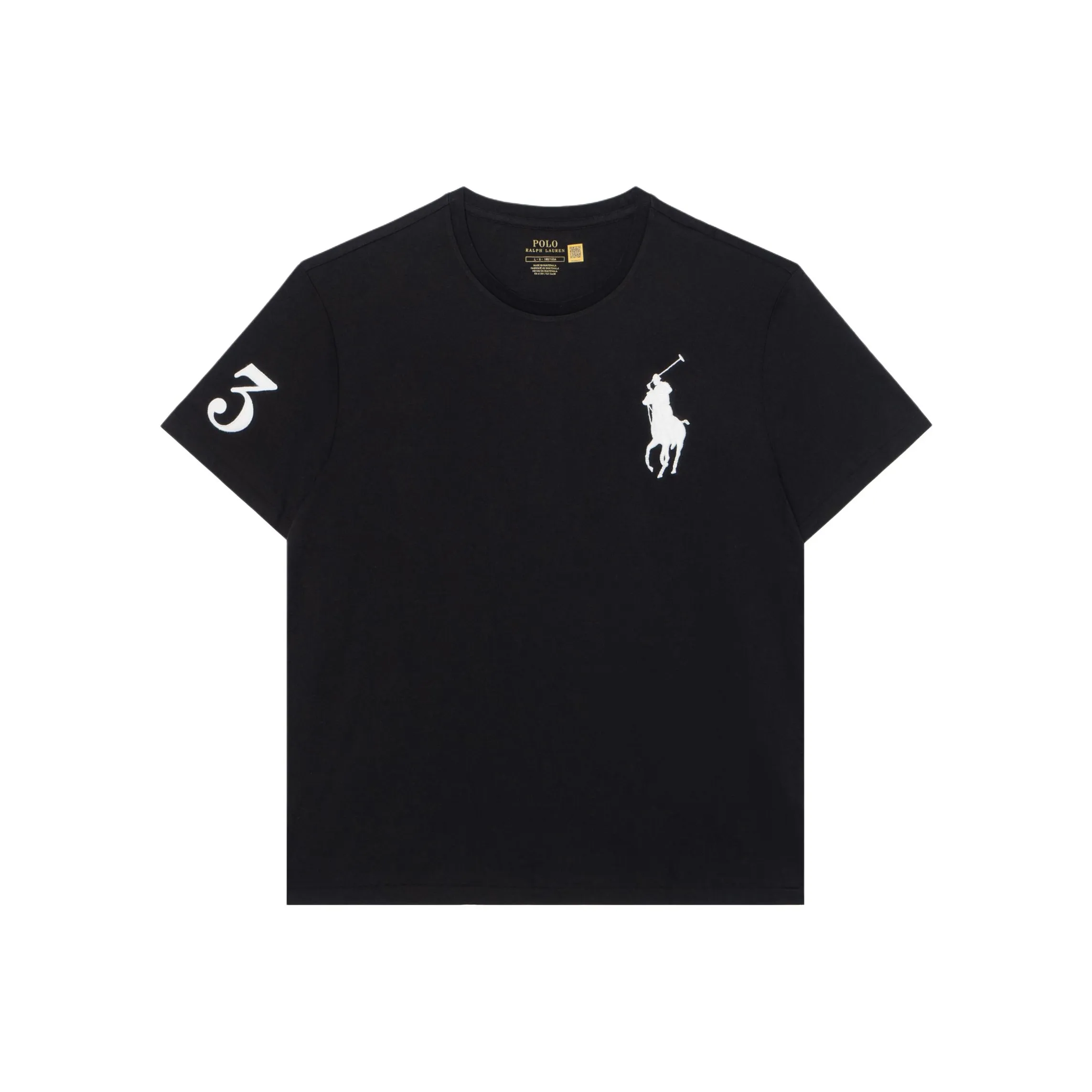 polo ralph lauren all over pony sleepwear pant SS23 Men's Embroidery Crew Neck Short Sleeve T Shirt Black