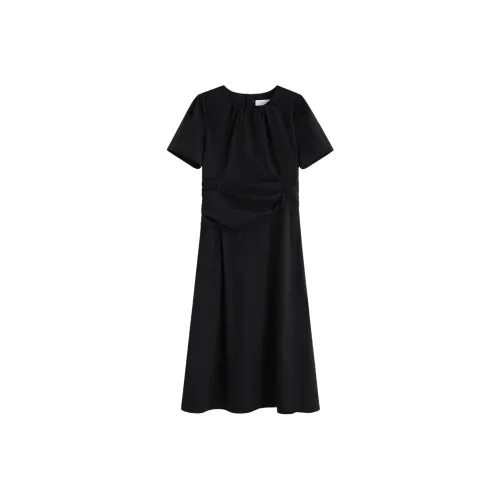 FANSILANEN Black Женские Короткие Платья с Рукавами