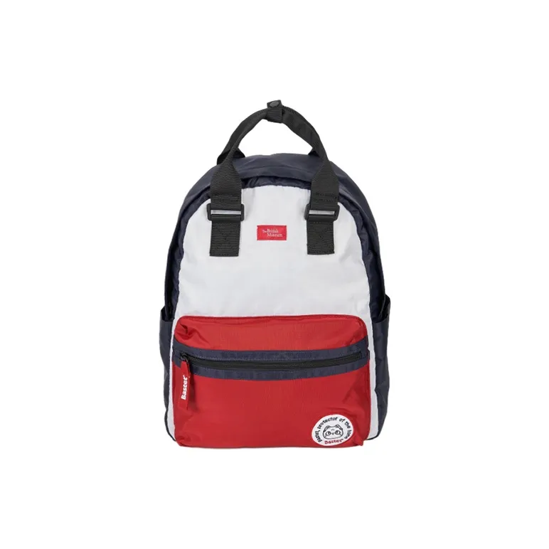 Британский музей Ткань Рюкзак Стандартный Унисекс Черный Красный