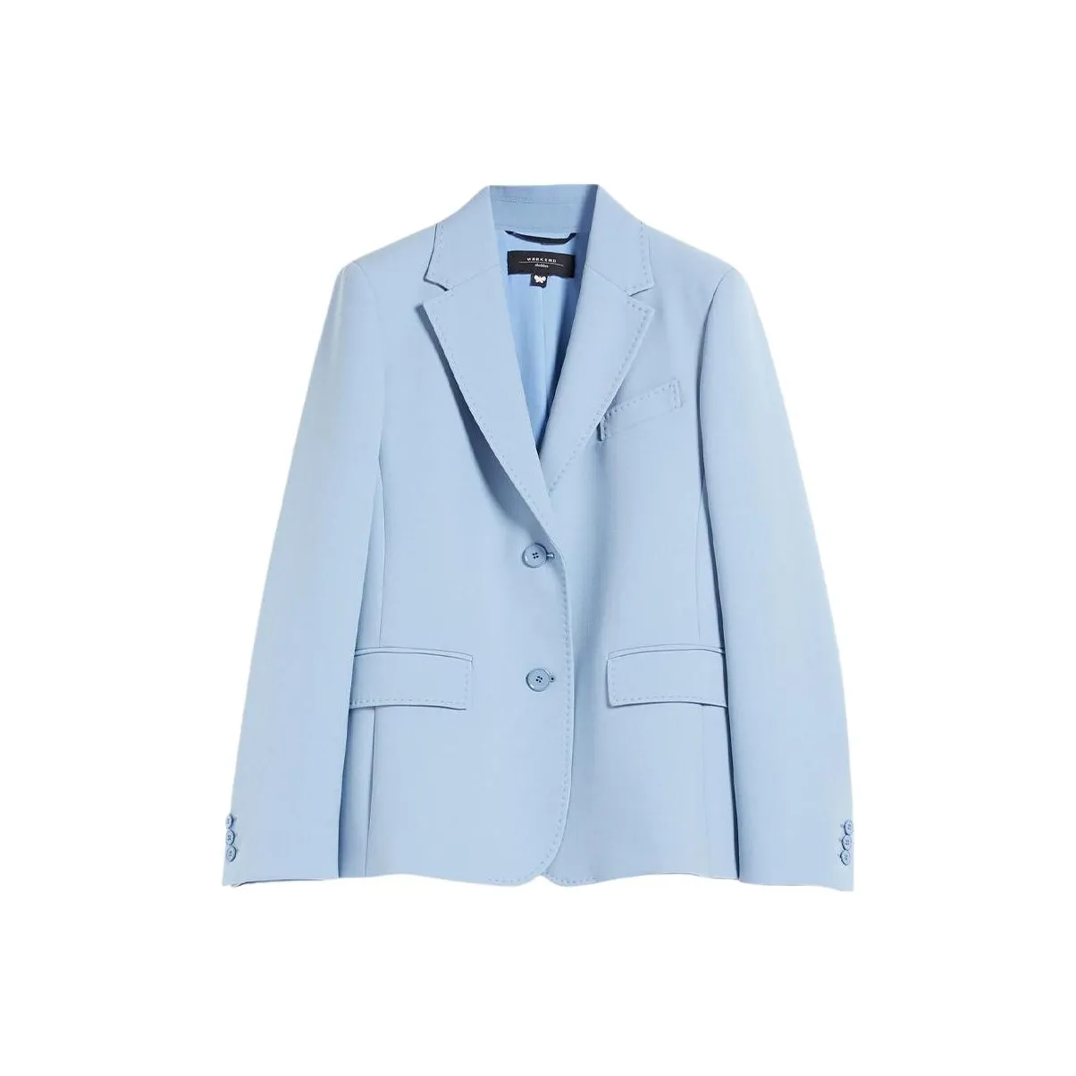 WEEKEND MaxMara Бизнес Костюм Пальто Женское Светло-Синий