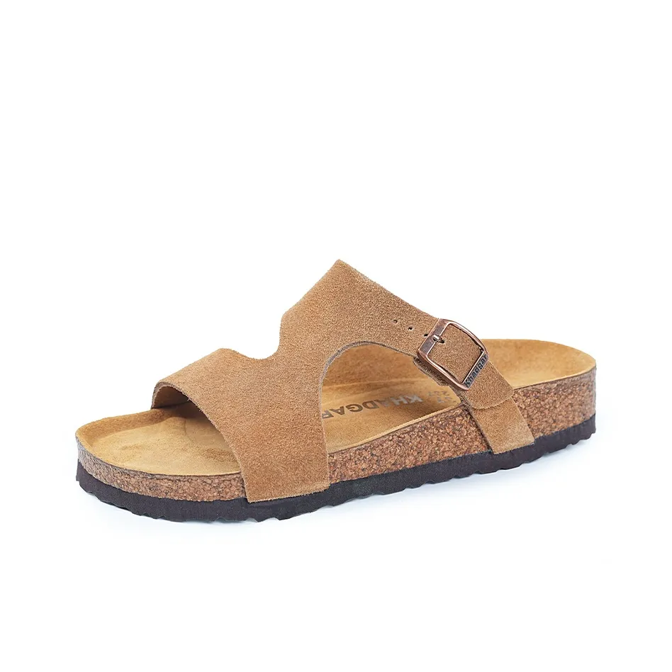 Khadgar ЭВА Резиновая подошва Пробковая подошва Тихий Slip Противоскользящие Устойчивые к истиранию Слипоны Женские