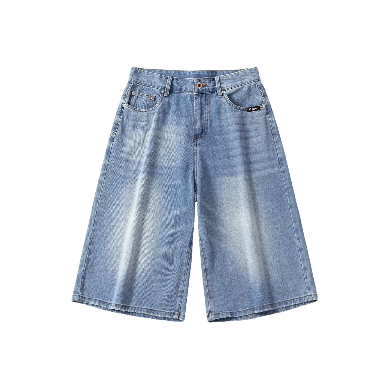 EPTISON Светло-синий Унисекс Джинсовые шорты
