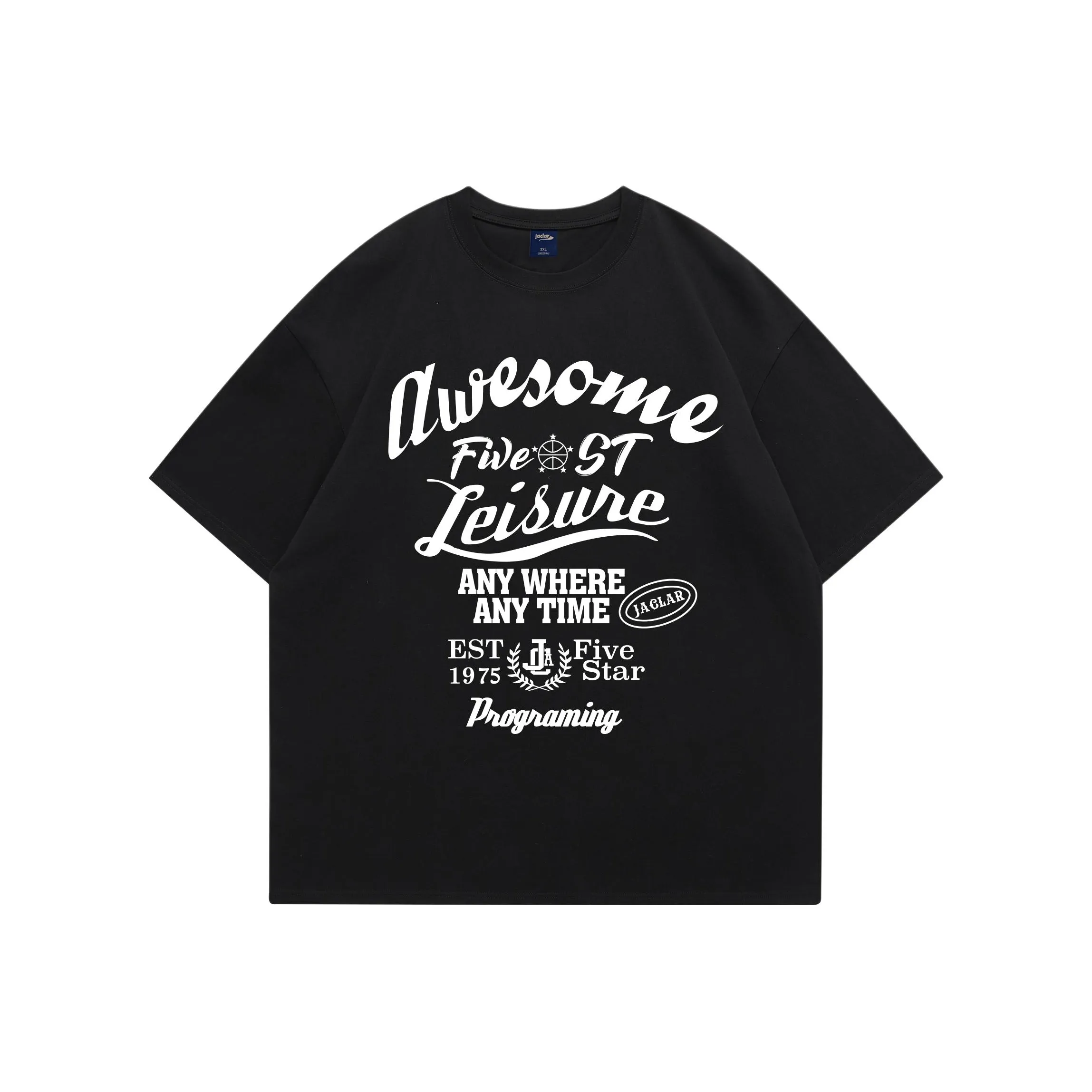 JACLAR Черная унисекс футболка