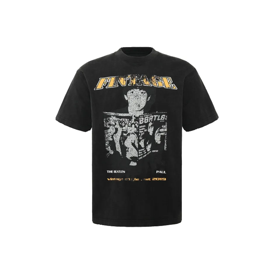 FAKE UINTAGE Черный Унисекс T-рубашки