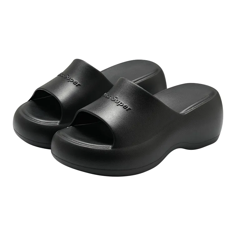 Yu Pu Platform Abrasion Resistant Squashy And Bouncy Feeling Indoor Home Sandals