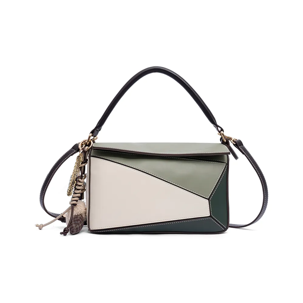 Monna Lisa Коровья кожа Через плечо Сумка Женская Лавровый зеленый