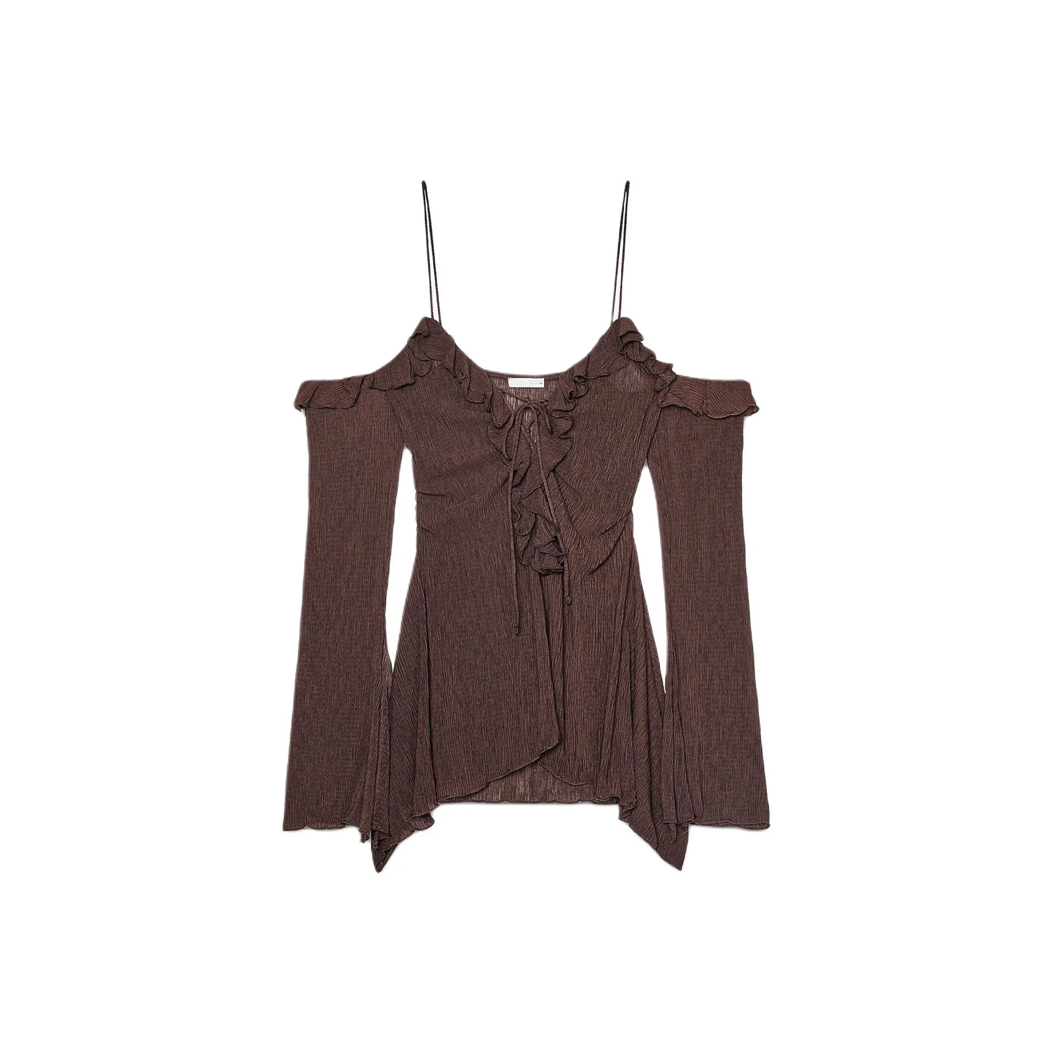 ZARA Коричневые Женские Футболки