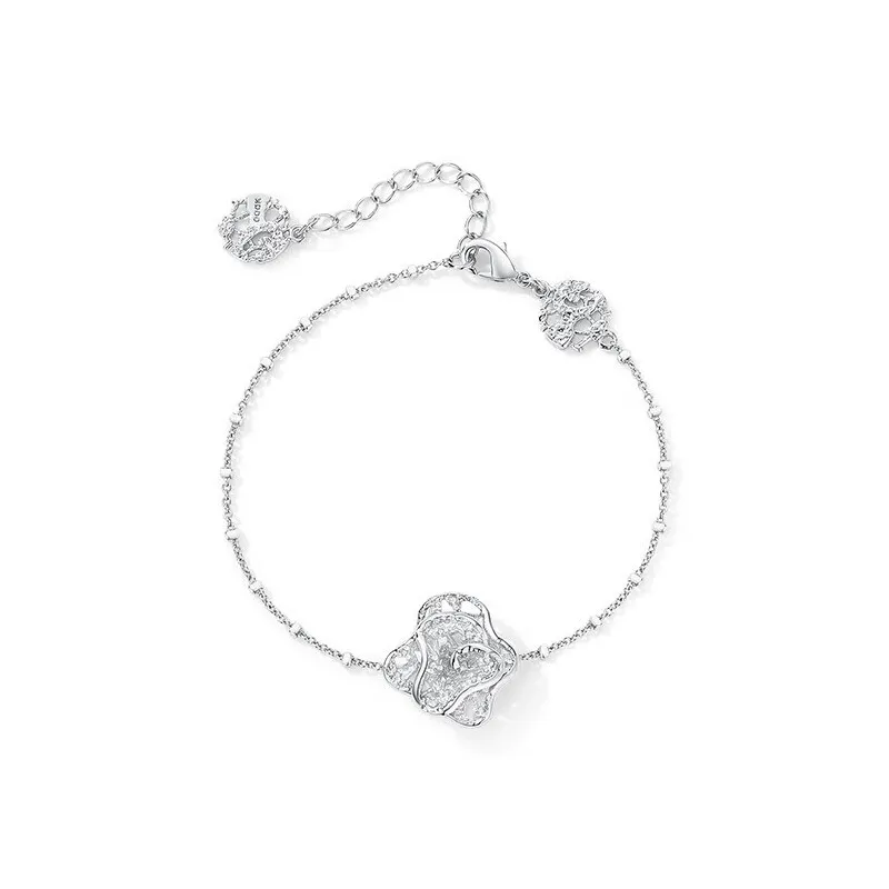 OOAK 925 Sterling Silver, 18K Gold Plated Bracelet Box Women's