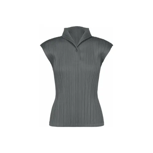 PLEATS PLEASE ISSEY MIYAKE Серые Женские Рубашки