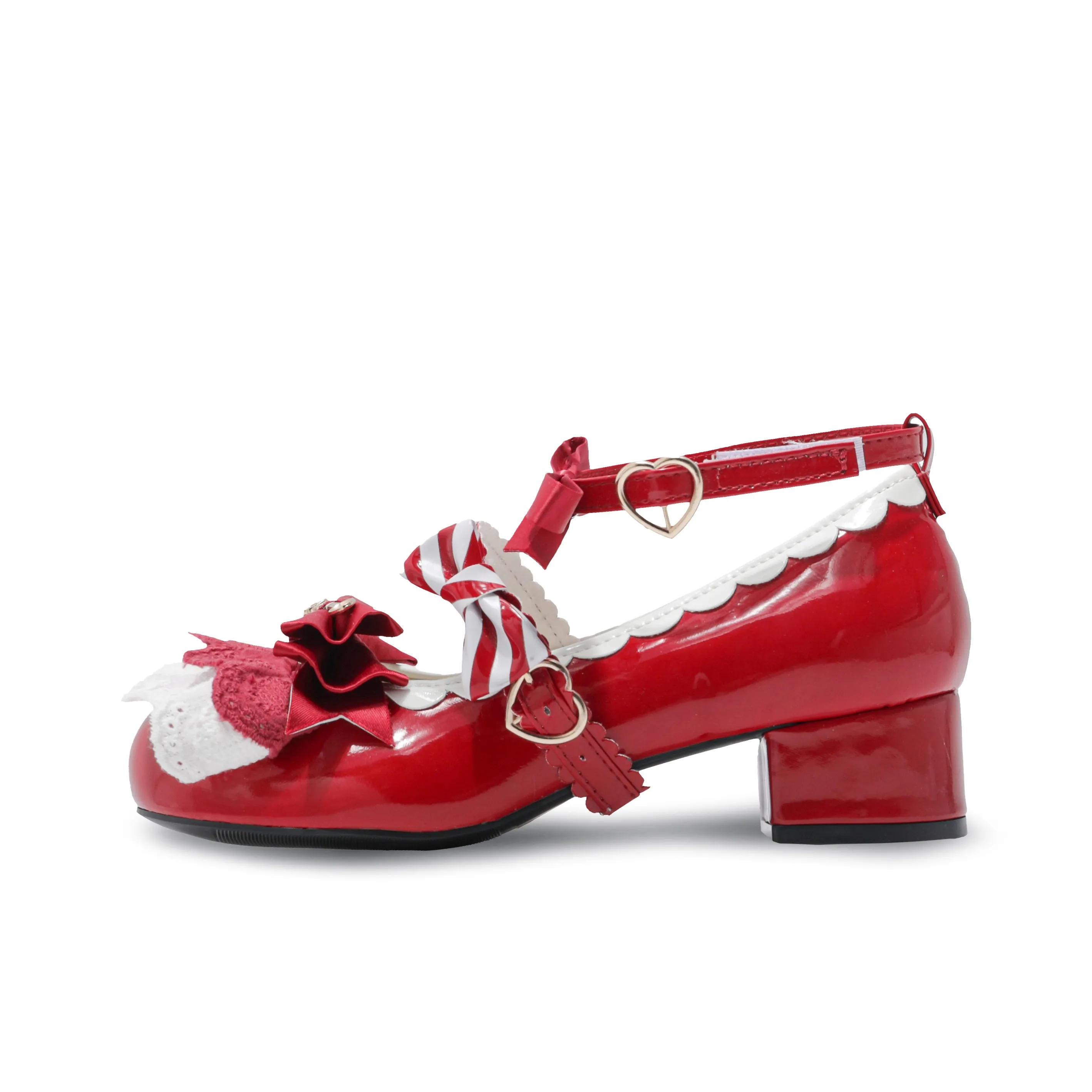 Be Good Грубый каблук Туфли Мэри Джейн 4,5 см Женские Красные