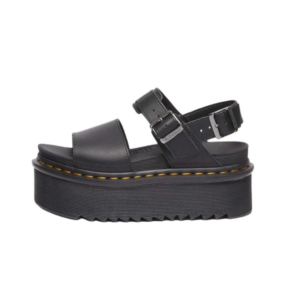 Dr.Martens VOSS One Strap Sandals 4.5cm Unisex Black