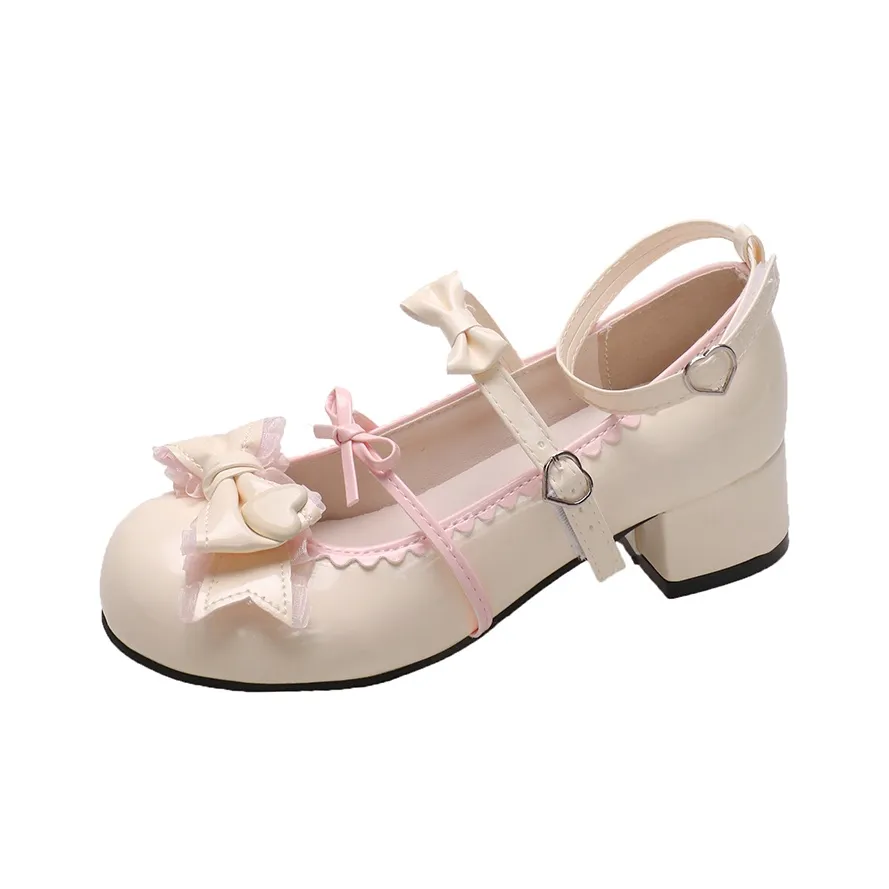 Wuji Грубый каблук Мэри Джейн туфли 4,5 см Женские