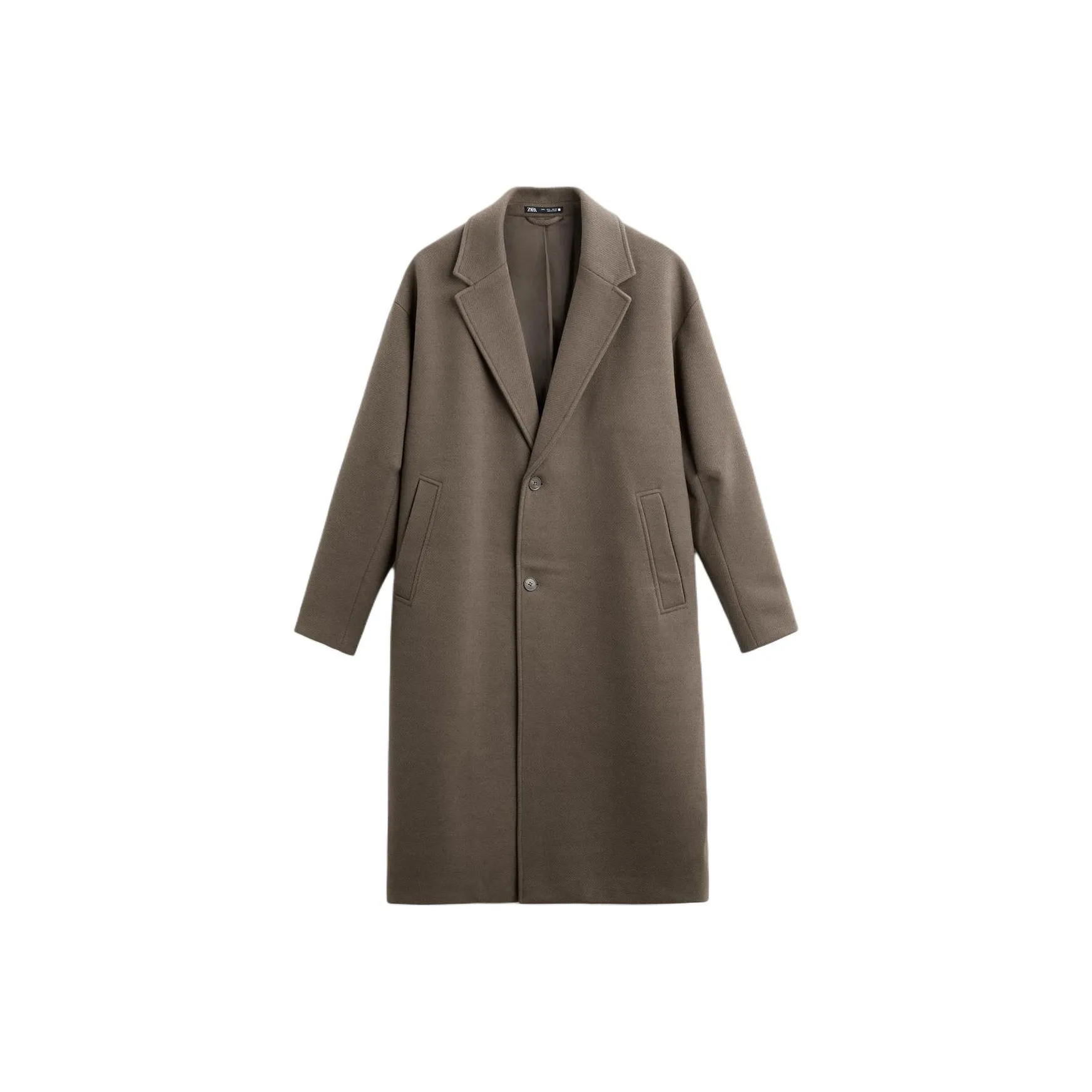 ZARA Coats Men's Sand/Brown