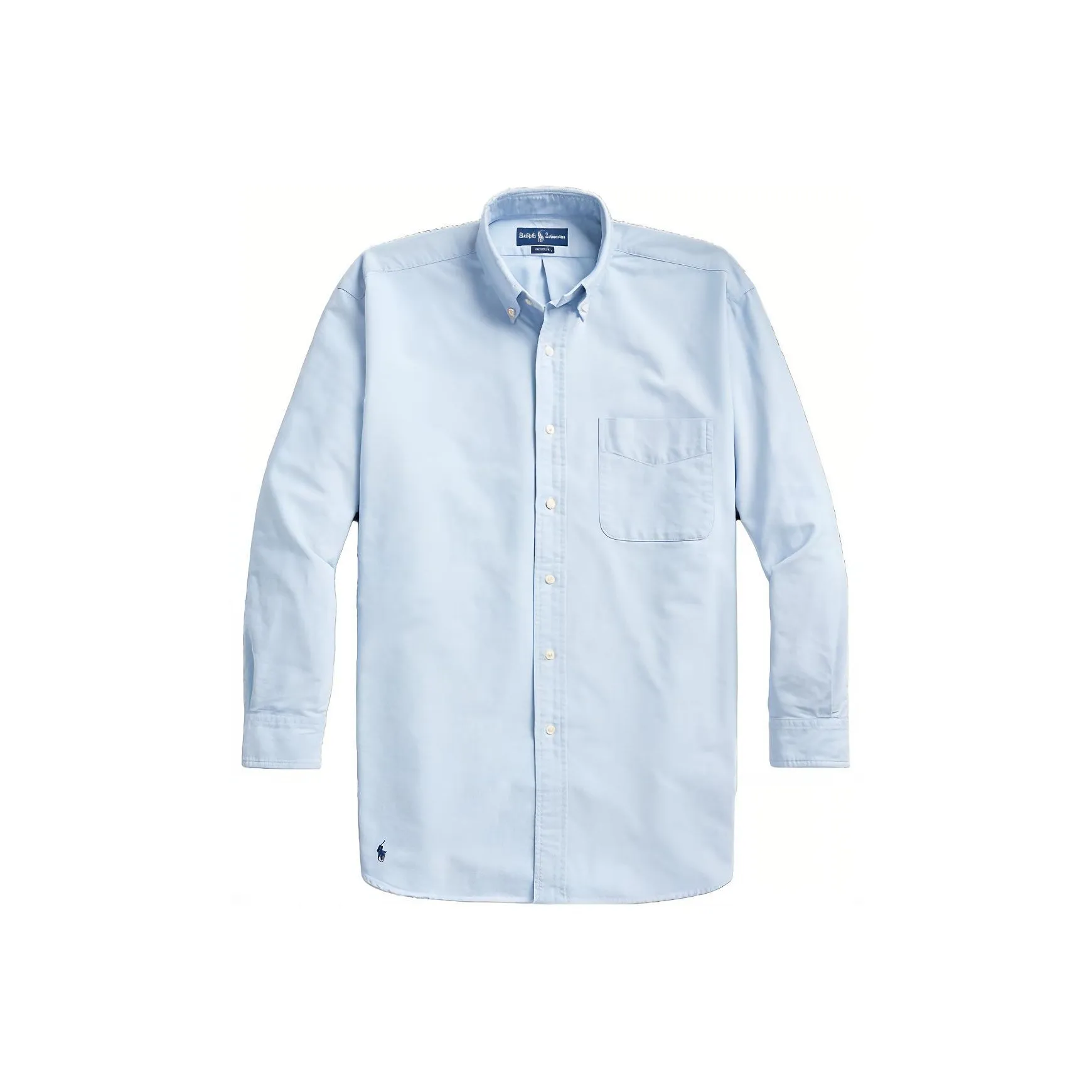 Polo Ralph Lauren SS23 Рубашка Мужская Светло-Синяя