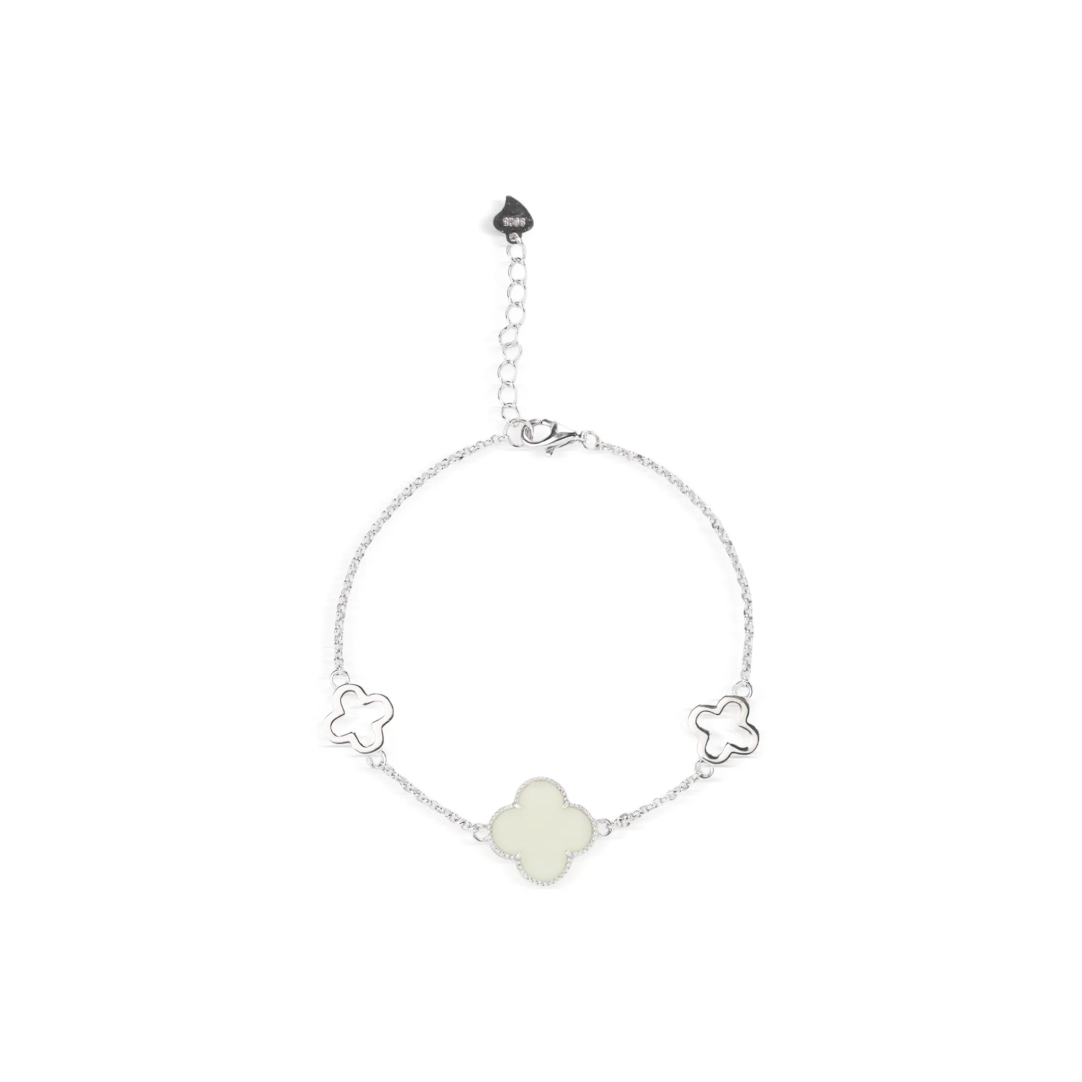 CHINA GOLD Bracelets Pale Greenish White Jade Women's
