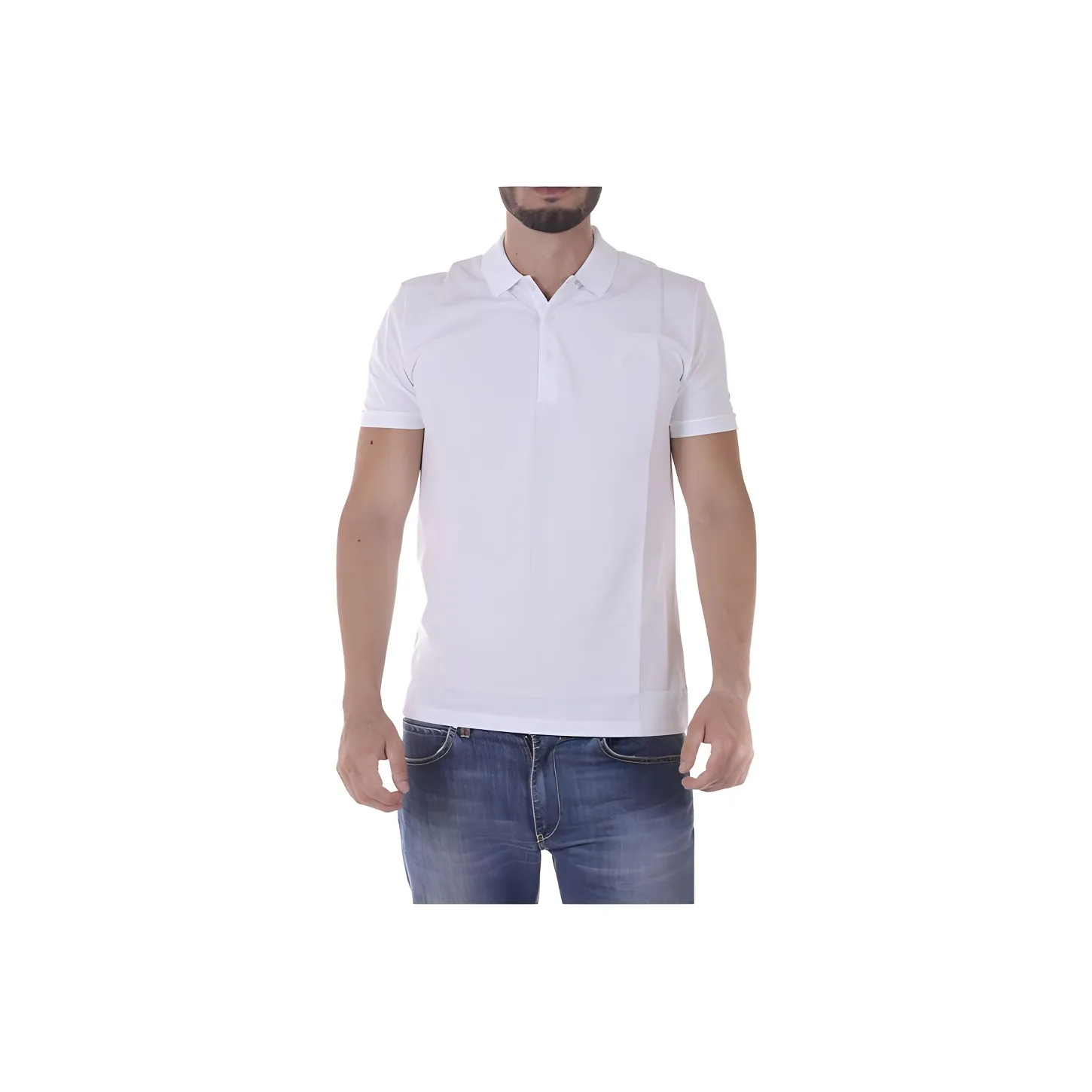 VERSACE Polo Shirts Men's White