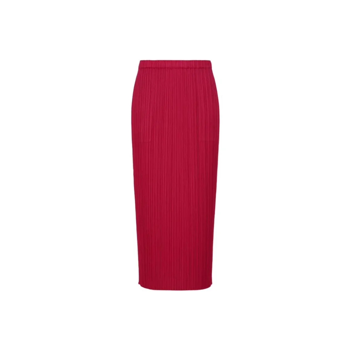 PLEATS PLEASE ISSEY MIYAKE Повседневный Длинный Юбка Женская Рубиновый Красный
