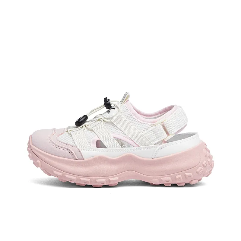 Warrior Slip Resistant Waterproof Abrasion Resistant River Trekking Shoes Women's Beige Pink
