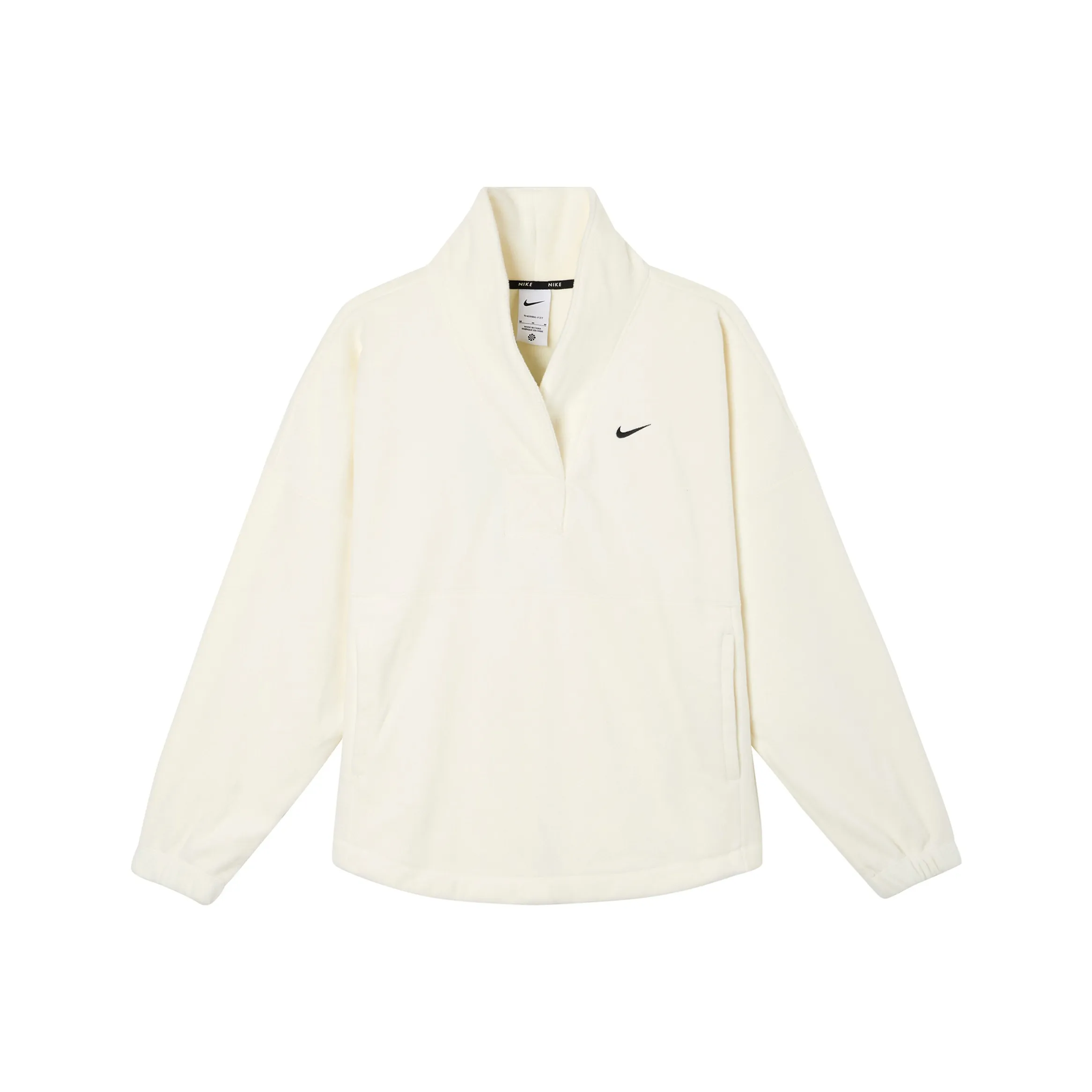 nike Therma Fit One Therma Fit One Свитшот Женский Светлый Айвори Белый