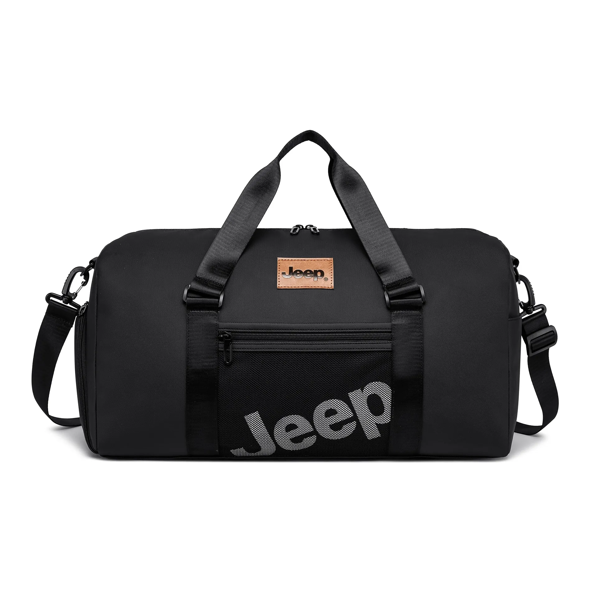 Jeep Membrana Dermalis Travel Bag Shoulder Bag Gym Bag Crossbody Bag Unisex Black/White