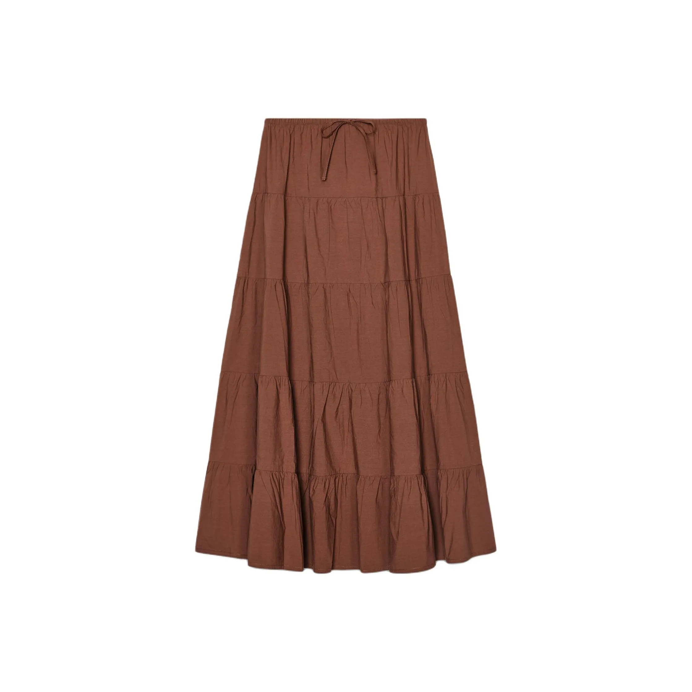 ZARA Casual Long Skirts Women's Chocolates Brown