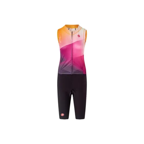 CASTELLI 513 Розово-красный Женские Велосипедные костюмы