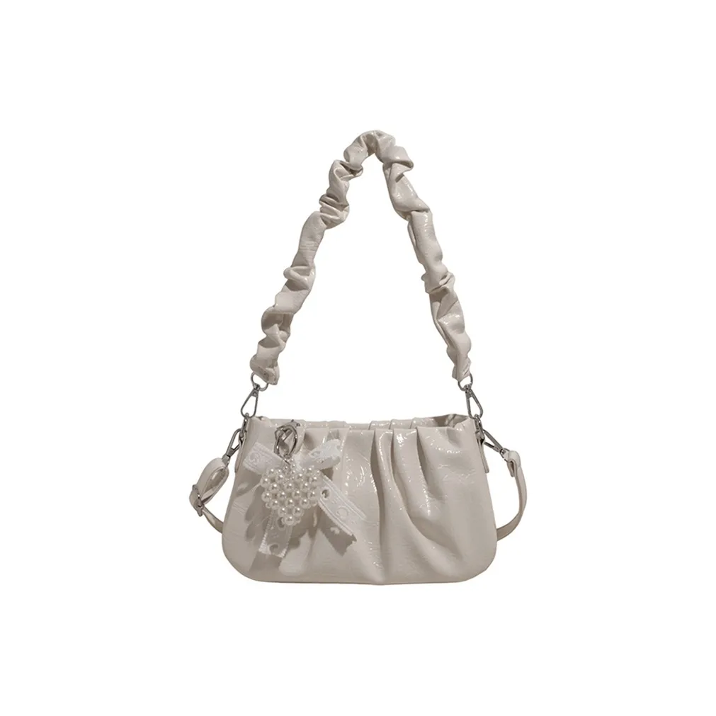 Meow In The Grass ПУ (полиуретан) Сумка Сумка через плечо Женская Белая Серебряная Синяя Желтая Розовая Черная