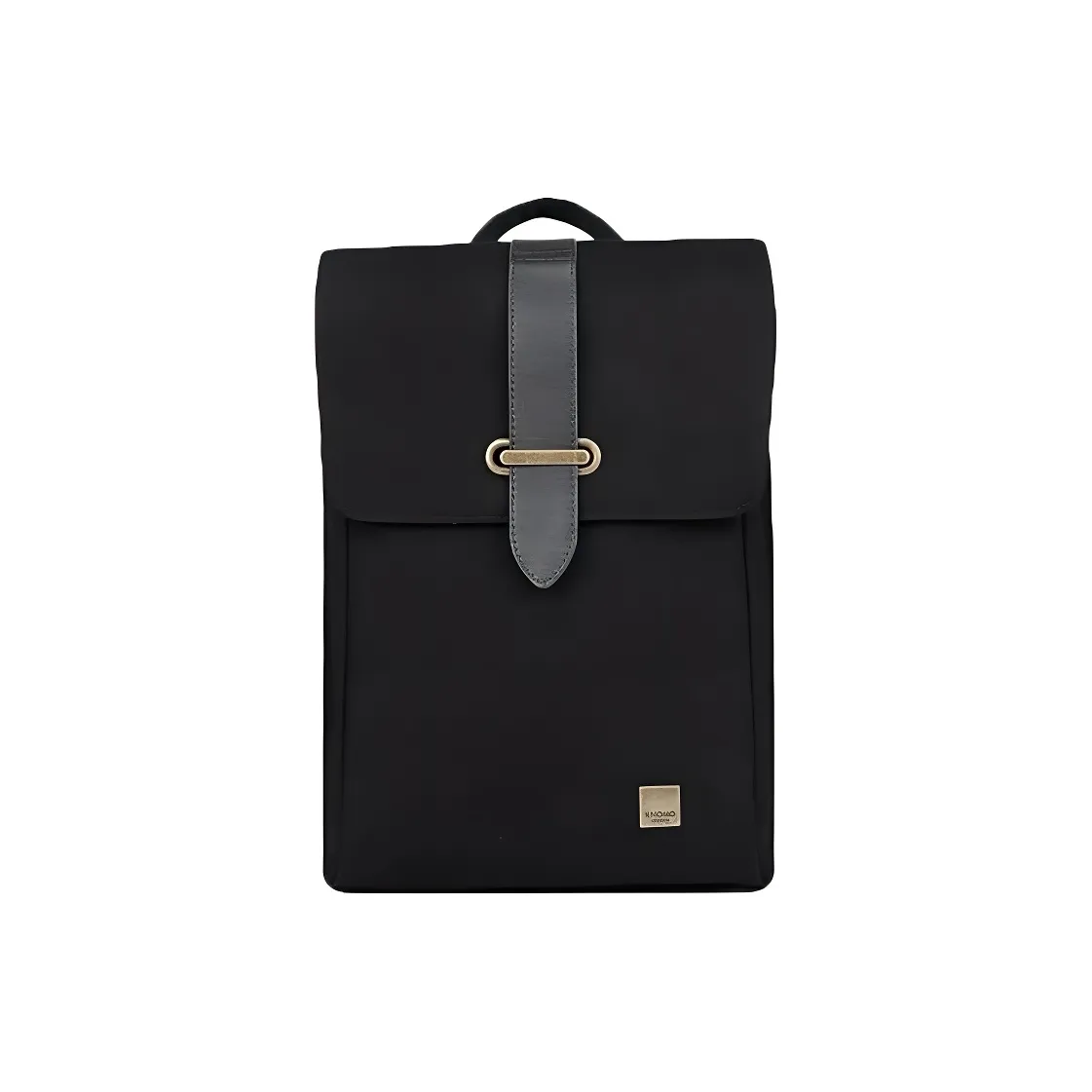 KNOMO Cotton With Cow Leather Backpack Regular Unisex Black