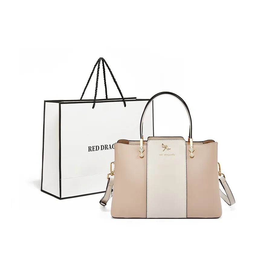 RED DRAGONFLY Коровья кожа Сумка на одно плечо Женская Экрю Королевский синий