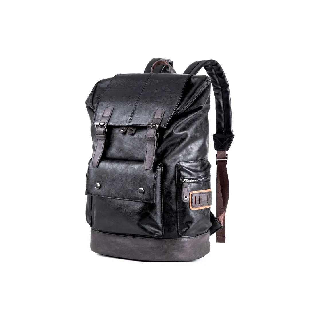 VIHUS ПУ (полиуретан) Рюкзак Стандартный Мужской Черный