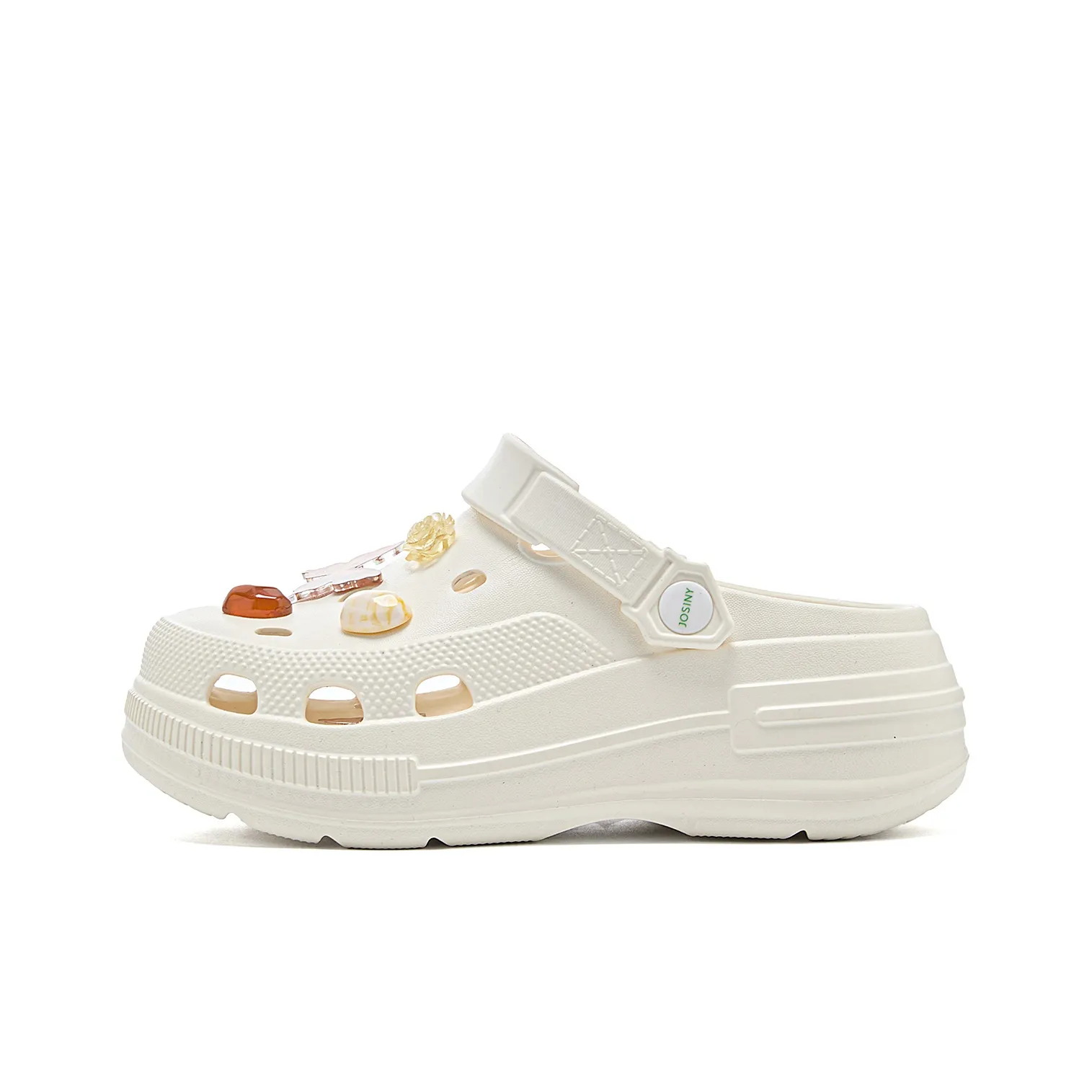 JOSINY Сабо Экрю Высота каблука 6,4 см Женские