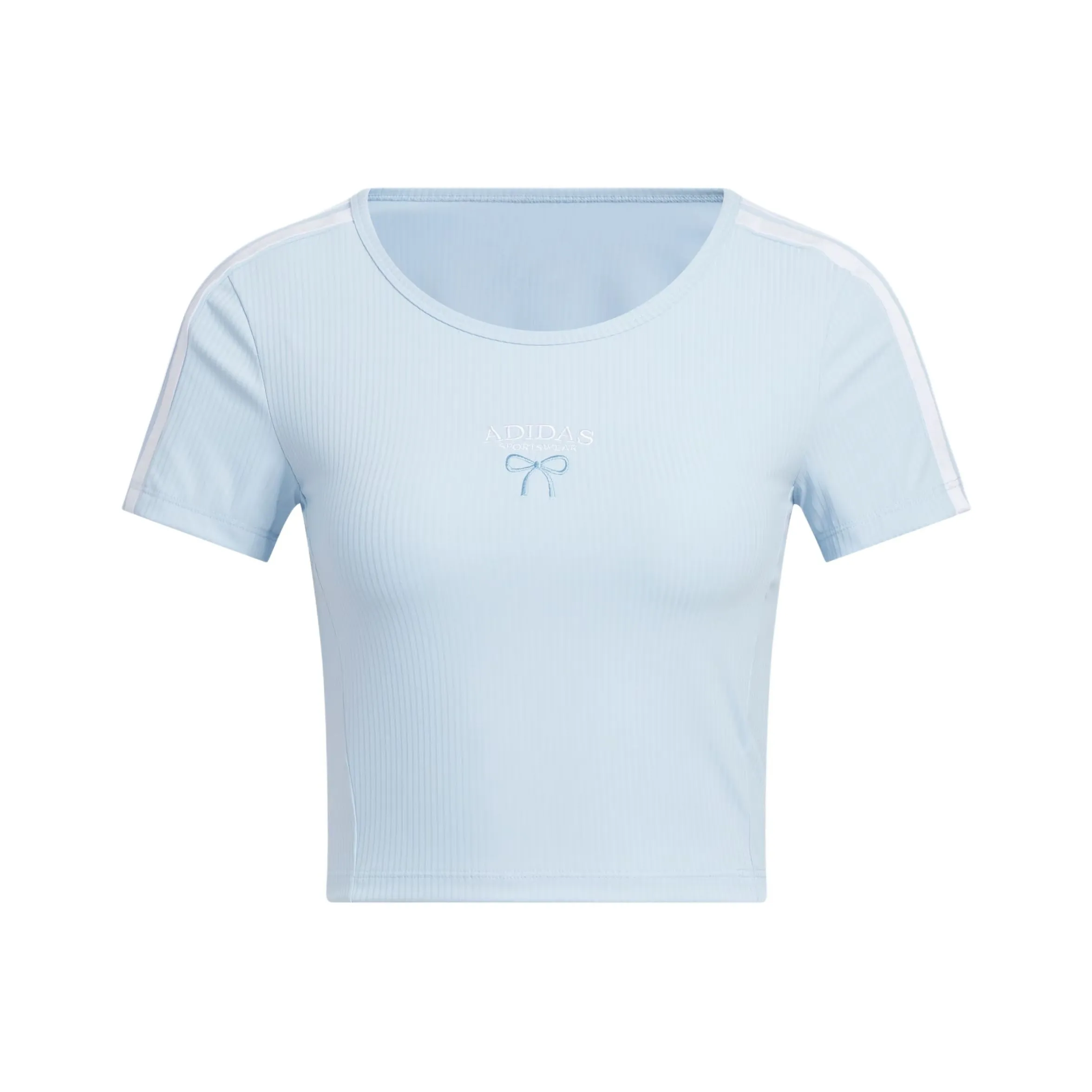 Adidas Dance SS25 T Рубашка Женская Синяя Белая