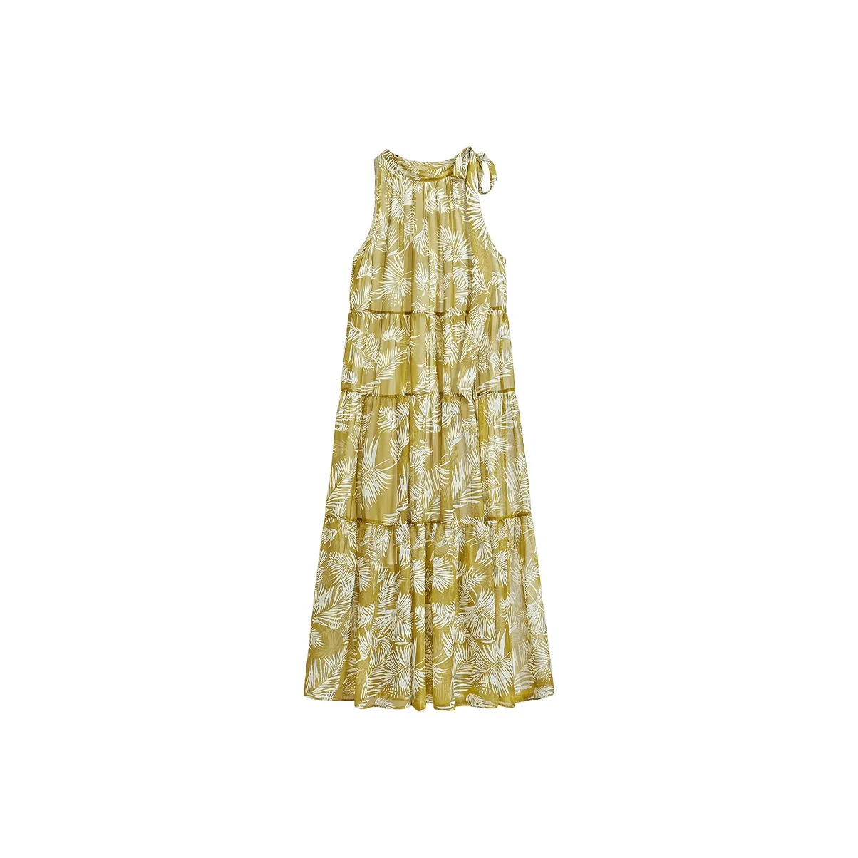 TOUCH Без рукавов Платье Женское Бежево-Желтый Цвет