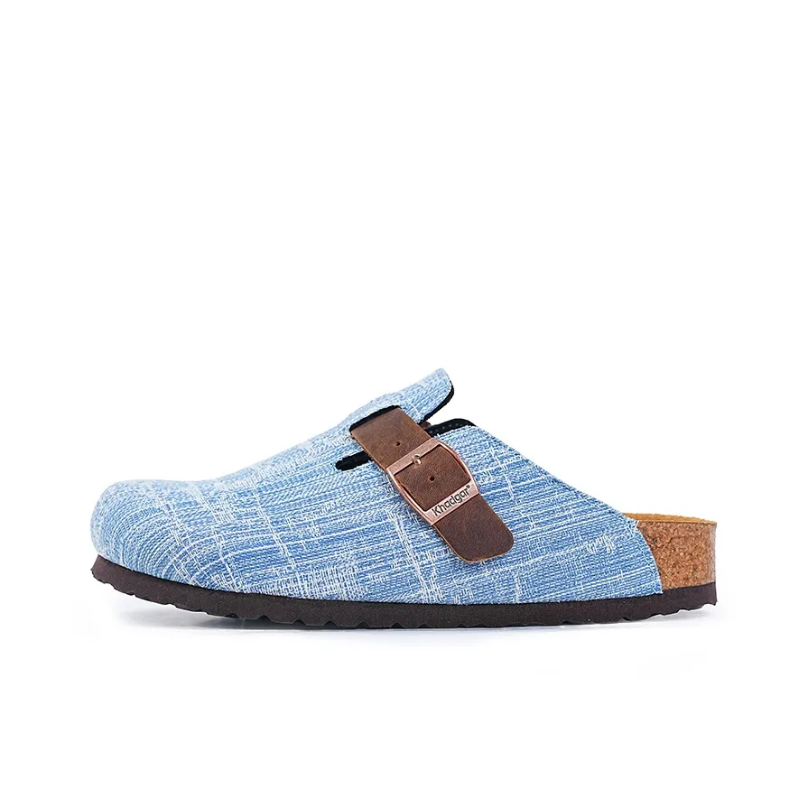 Khadgar ЭВА Пробковая подошва Тихий Устойчивый к абразию Домашние тапочки Женские Светло-синий Темно-кофейный