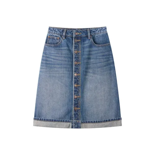 DE Mincollection Женские джинсовые длинные юбки