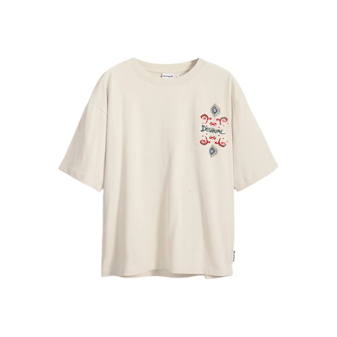 Desigual Экрю Мужские T-рубашки