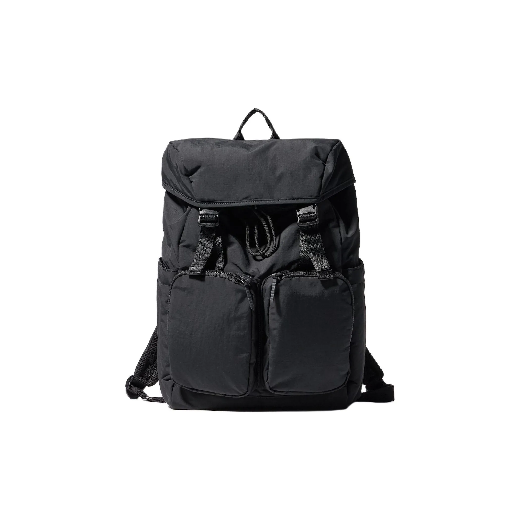 UNIQLO Nylon Backpack Unisex Black UNIQLO Нейлоновый рюкзак унисекс черный