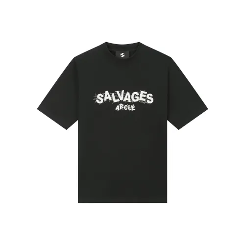 THE SALVAGES FASHION CLUB Черная унисекс футболка