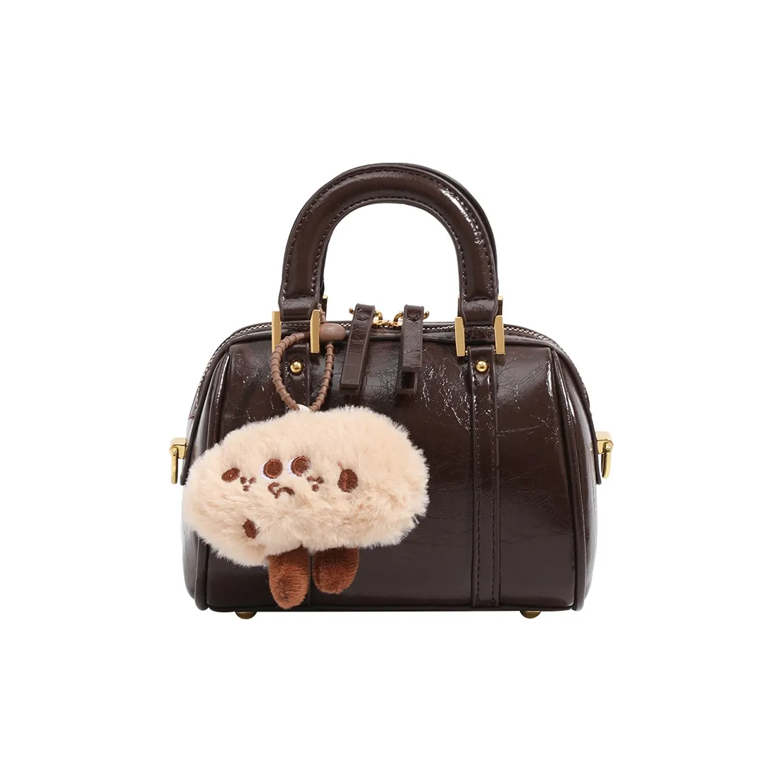 WXRX ПУ (полиуретан) Bowling Bag Crossbody One Shoulder Bag Women's Multicolor