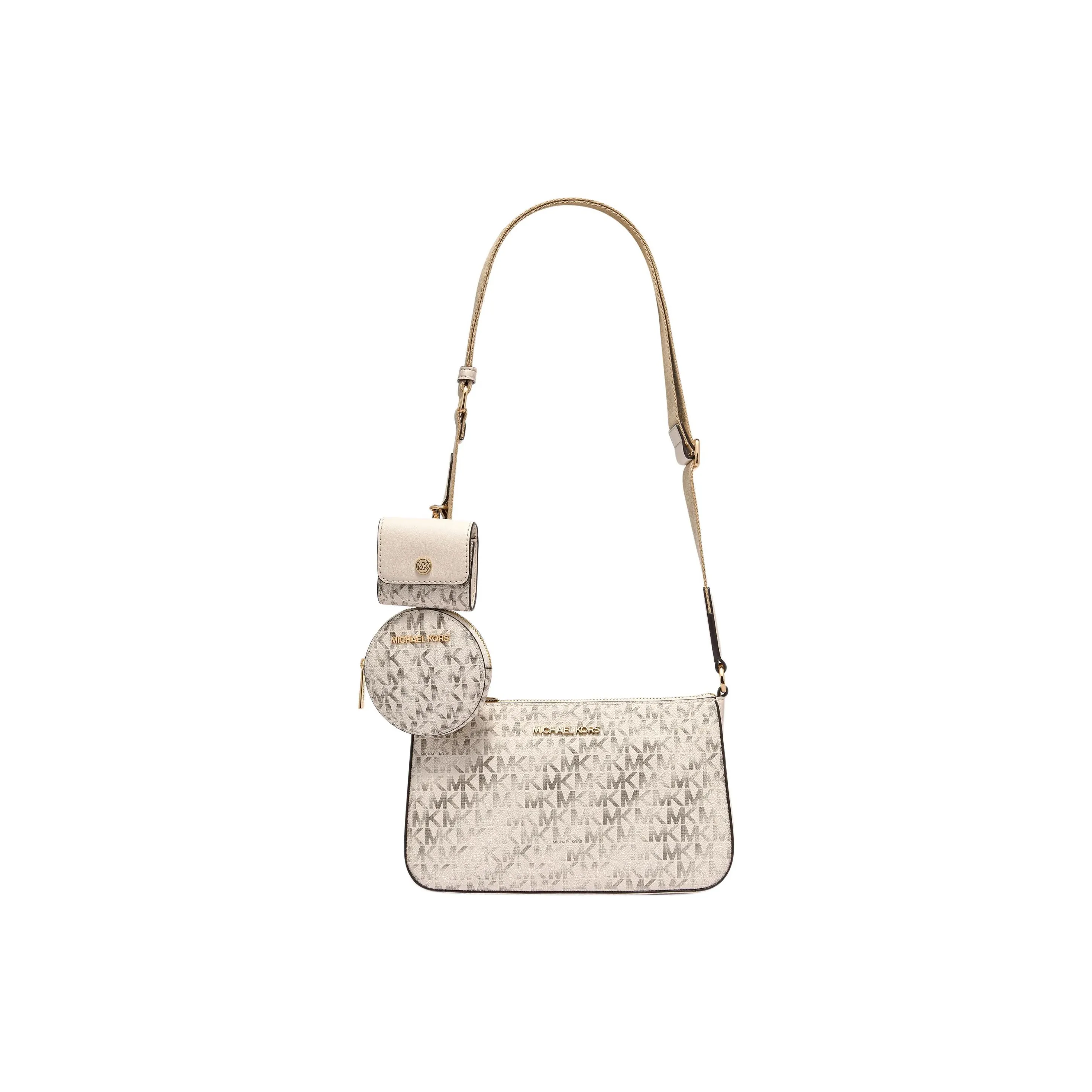 MICHAEL KORS Artificial Leather Crossbody Bag Small Women's Vanilla White White