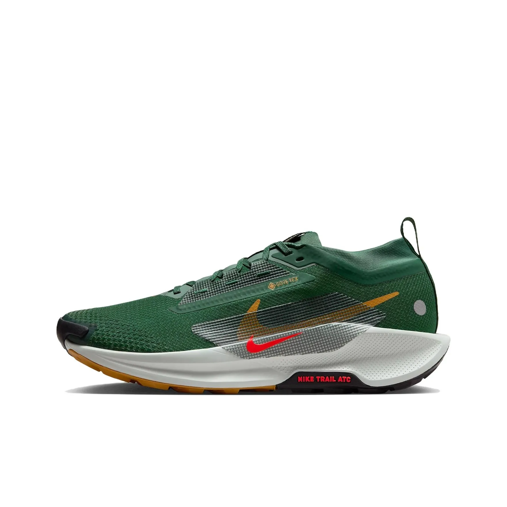Nike React Pegasus Trail 5 Gore Tex Fir Clay Green Desert Ochre Bright Crimson