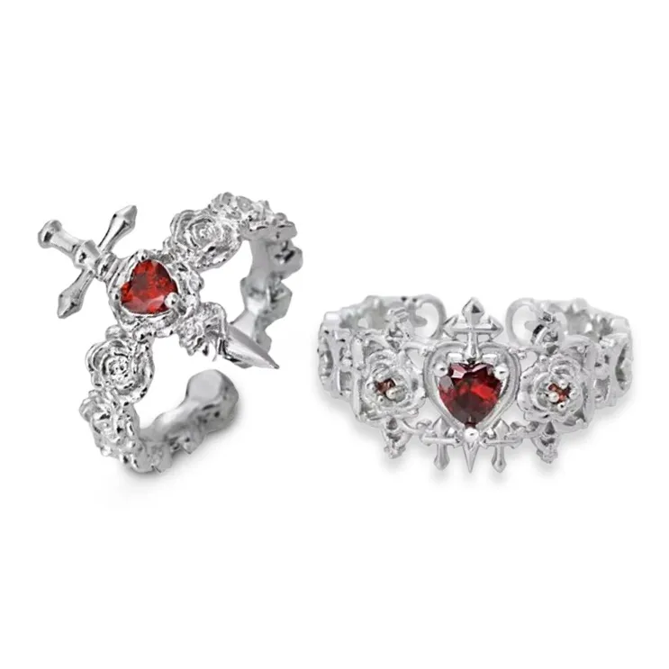 LuluCanaan Стекло Кошачий глаз Кольца Унисекс