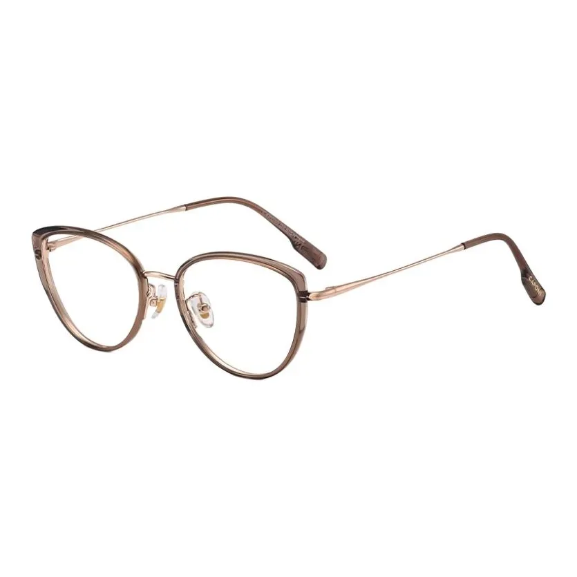 CAPONI TR Памятный пластик Металл EMS Кошачий глаз Оправы для очков Унисекс Многоцветный